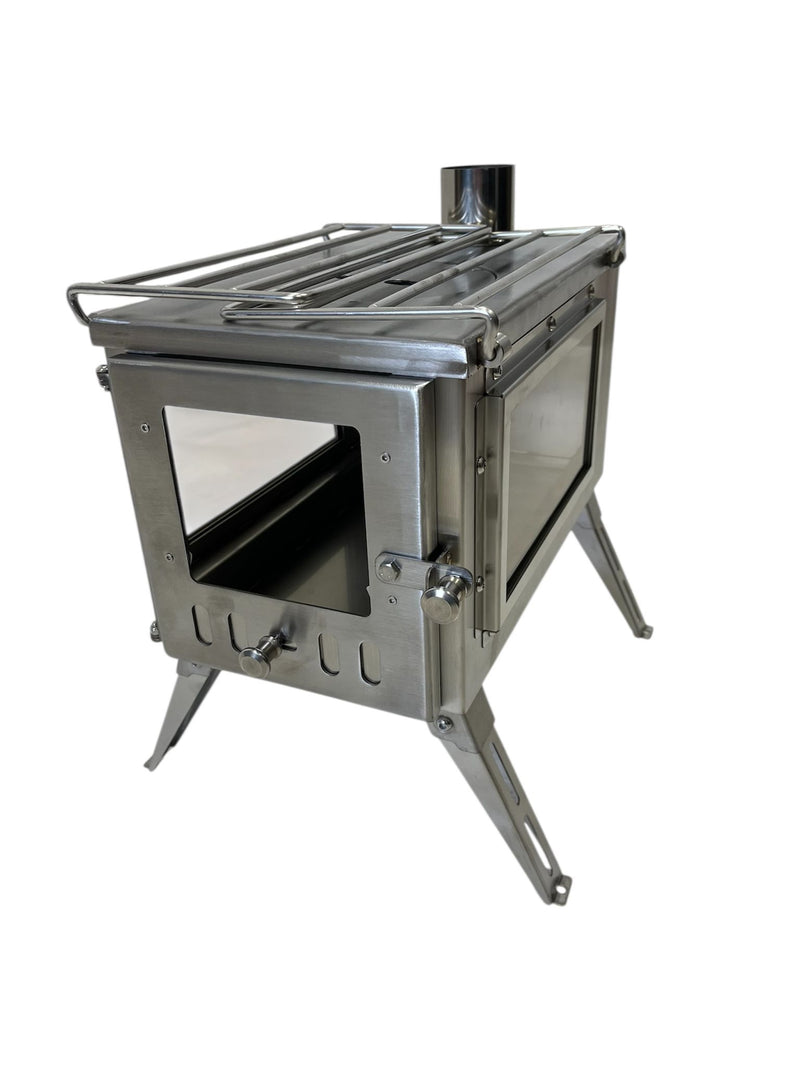 Poêle à bois portatif Firebox Flame Clear View | 3,5 kW 14 kg