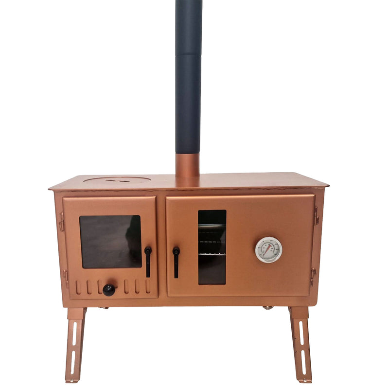 Firebox Eco Burn Range Oven Portable Wood Stove | 3.5kw 20.5kg