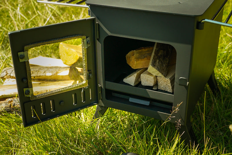 Firebox Vista Large Window Portable Wood Stove | 3.5kw 12kg