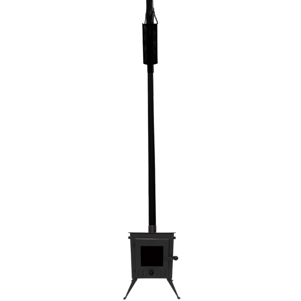 Firebox Vista Large Window Portable Wood Stove | 3.5KW 12KG - Robens Tipi Kit