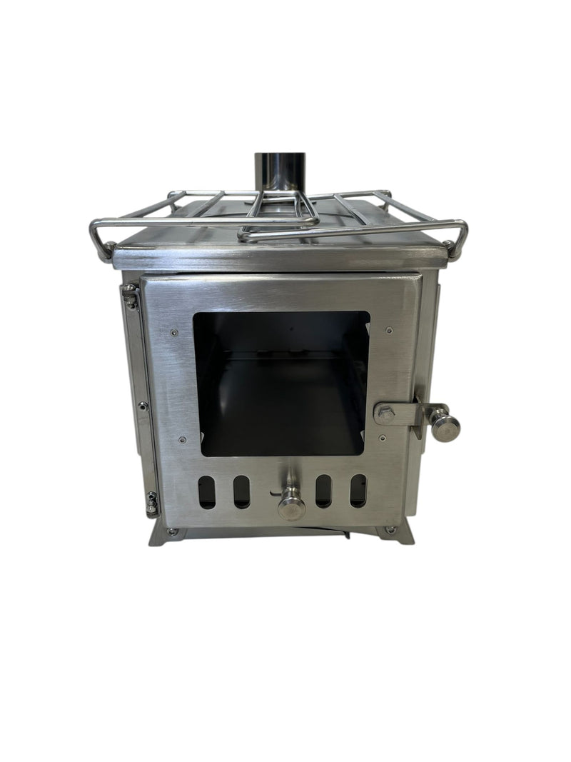 Firebox Flame Clear View Portable Wood Stove | 3.5KW 14KG - Robens Tipi Kit