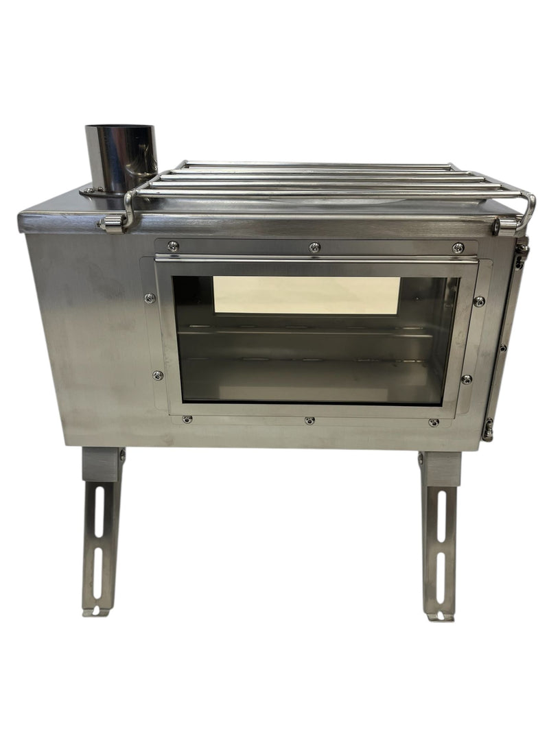 Firebox Flame Clear View Portable Wood Stove | 3.5KW 14KG - Robens Tipi Kit