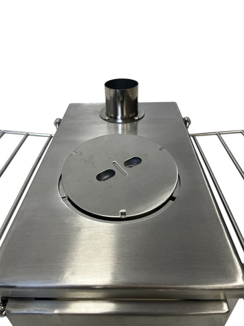 Firebox Flame Clear View Portable Wood Stove | 3.5KW 14KG - Robens Tipi Kit