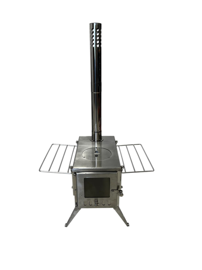 Firebox Flame Clear View Portable Wood Stove | 3.5KW 14KG - Robens Tipi Kit