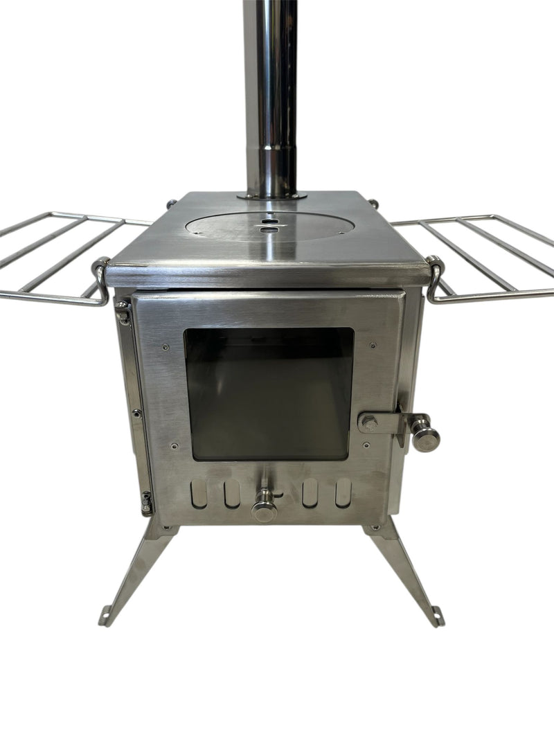 Firebox Flame Clear View Portable Wood Stove | 3.5KW 14KG - Robens Tipi Kit