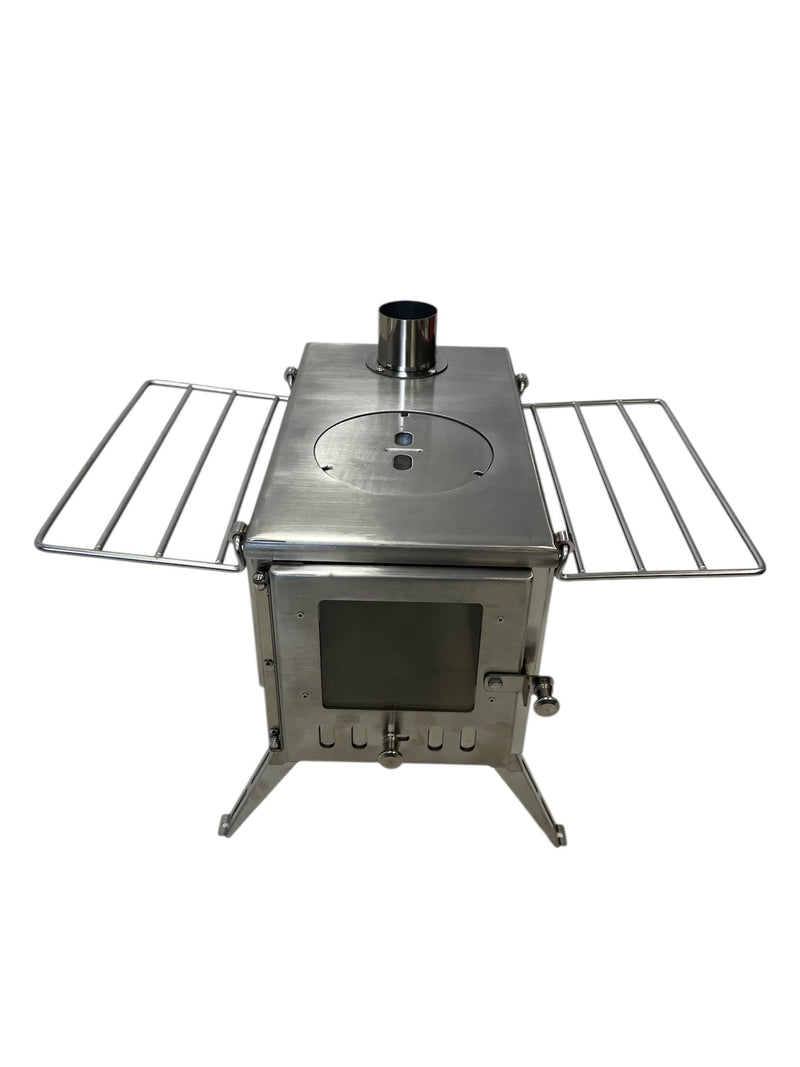 Firebox Flame Clear View Portable Wood Stove | 3.5KW 14KG - Robens Tipi Kit