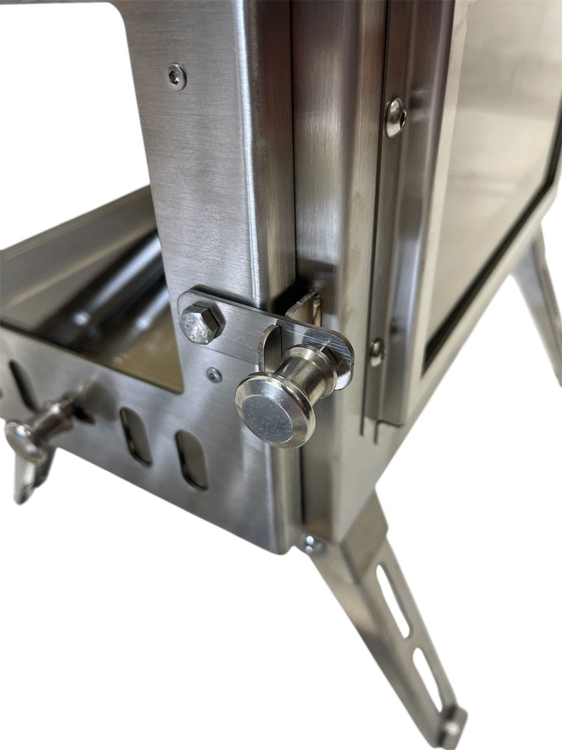 Firebox Flame Clear View Portable Wood Stove | 3.5KW 14KG - Robens Tipi Kit