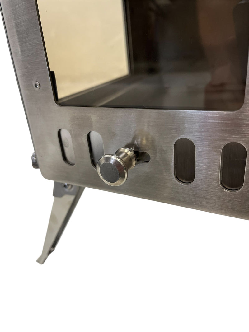 Firebox Flame Clear View Portable Wood Stove | 3.5KW 14KG - Robens Tipi Kit