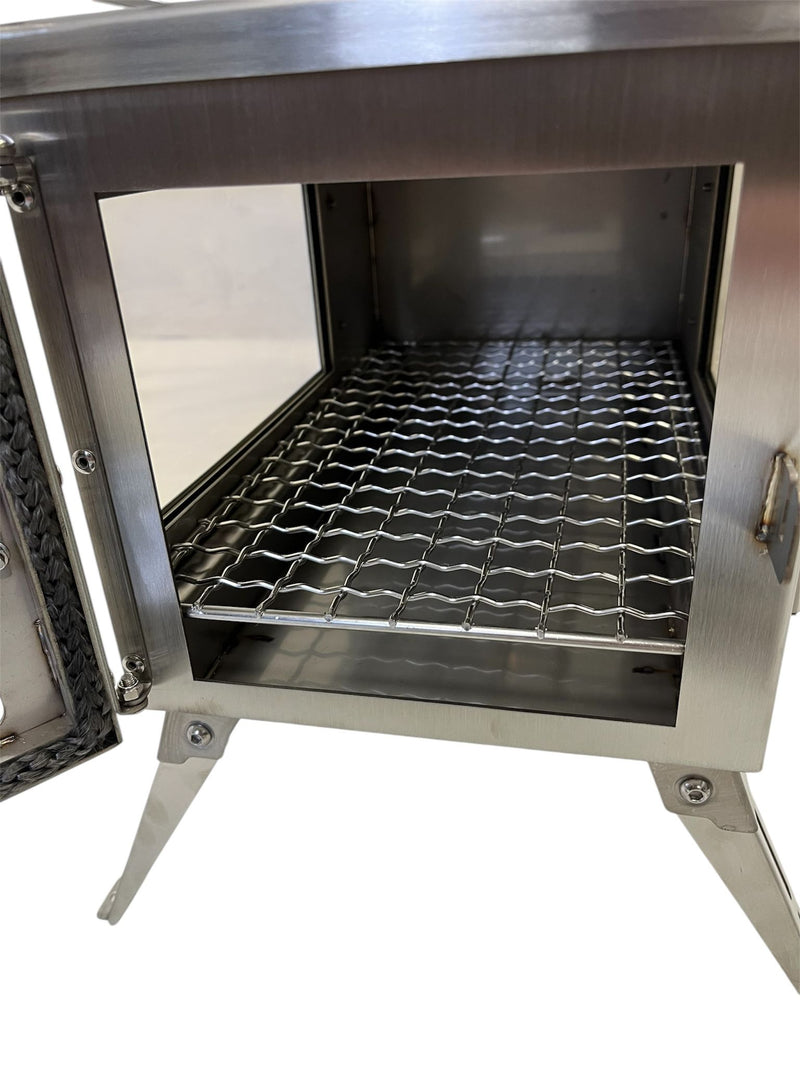 Firebox Flame Clear View Portable Wood Stove | 3.5KW 14KG - Robens Tipi Kit
