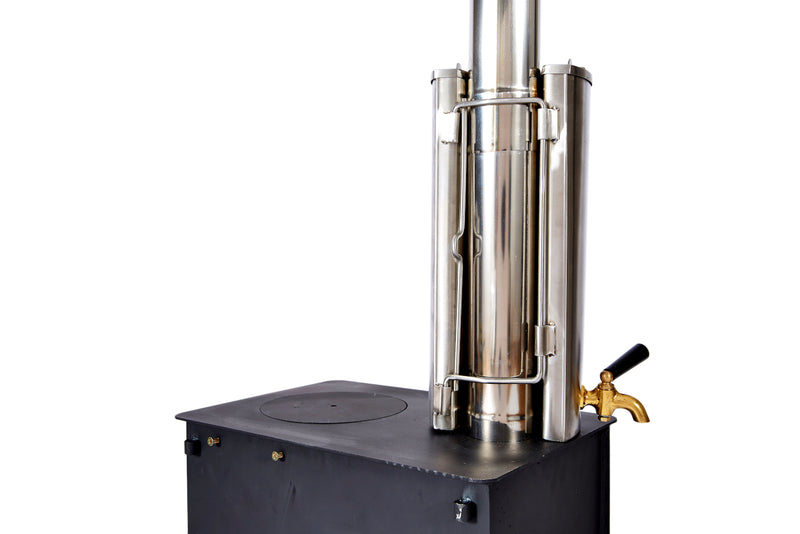 Outbacker stove water heater 